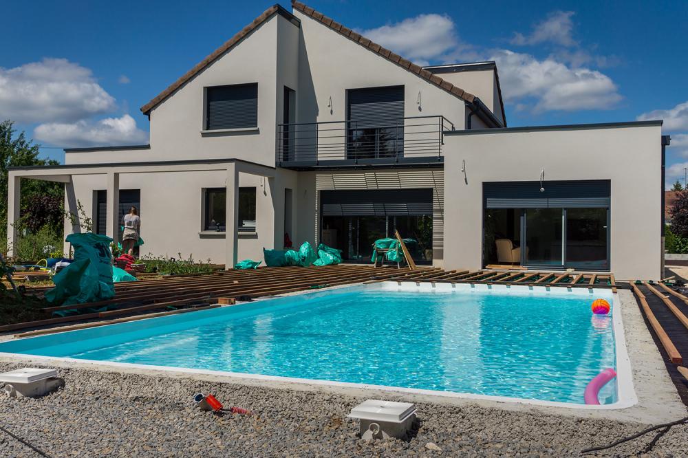 Construction de piscine à Chivres